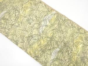 アンティーク　芝草模様織り出し袋帯（着用可）